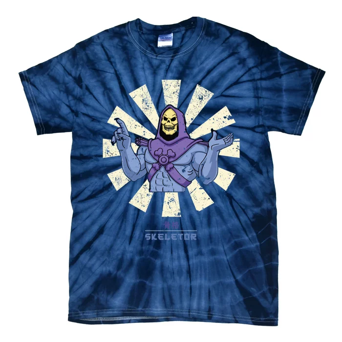 Skeletor Retro Japanese Tie-Dye T-Shirt