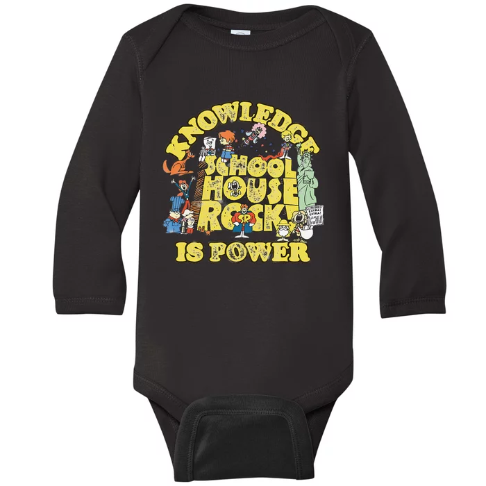 Schoolhouse Rock Knowledge Is Power Baby Long Sleeve Bodysuit