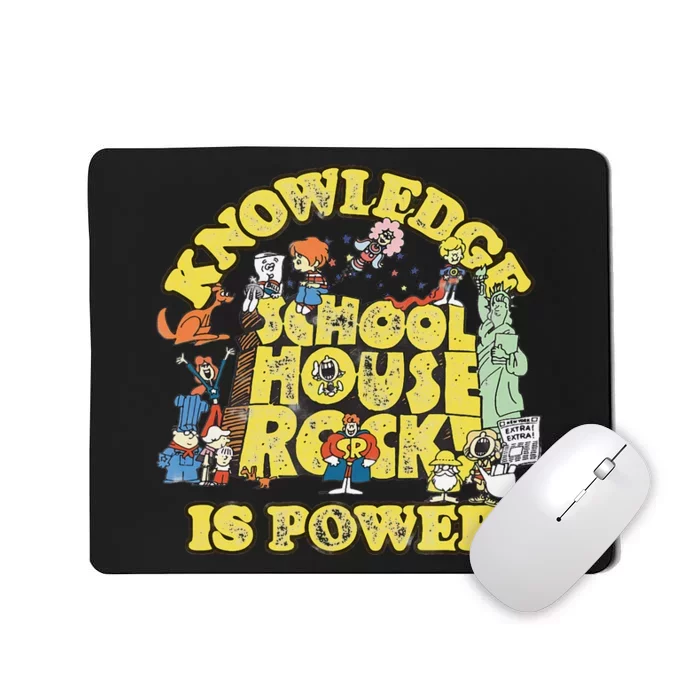 Schoolhouse Rock Knowledge Is Power Mousepad