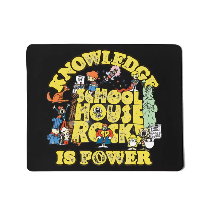 Schoolhouse Rock Knowledge Is Power Mousepad