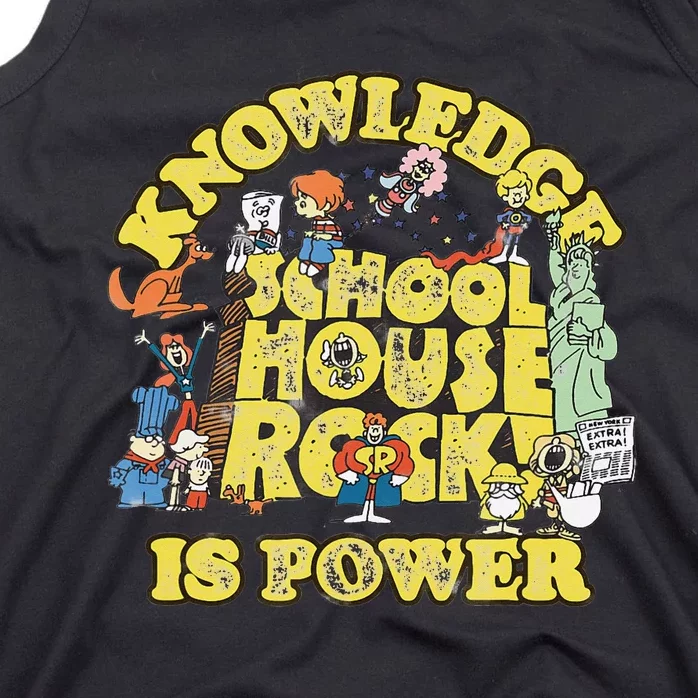 Schoolhouse Rock Knowledge Is Power Tank Top