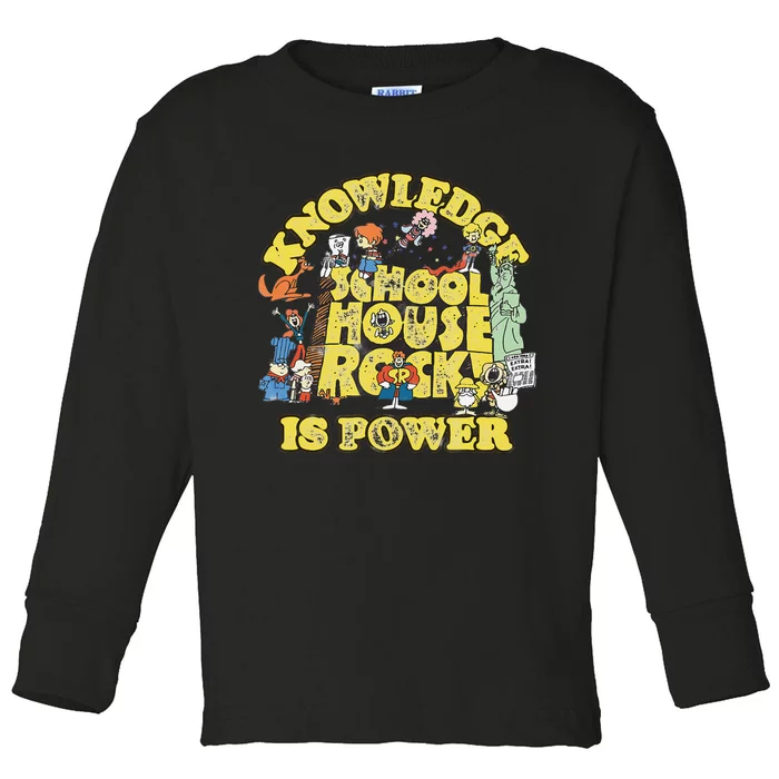 Schoolhouse Rock Knowledge Is Power Toddler Long Sleeve Shirt