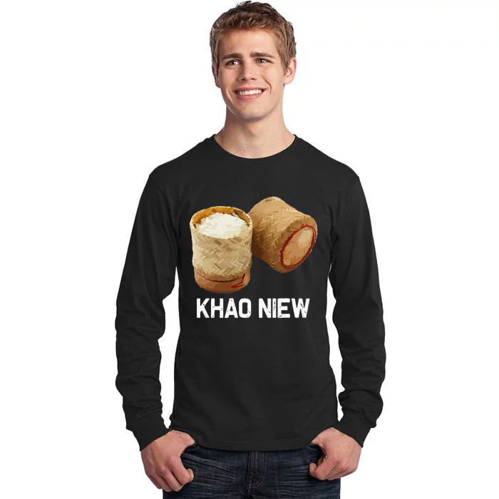 Sticky Rice Khao Niew Laos Thai Food Culture Tall Long Sleeve T-Shirt