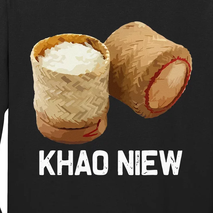 Sticky Rice Khao Niew Laos Thai Food Culture Tall Long Sleeve T-Shirt