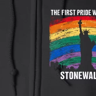 Stonewall Riot Lgbt History Pride Was A Riot Gay Full Zip Hoodie