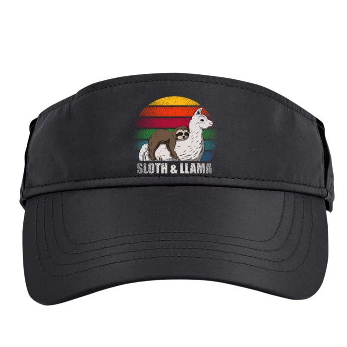 Sloth Riding LLAMA Adult Drive Performance Visor