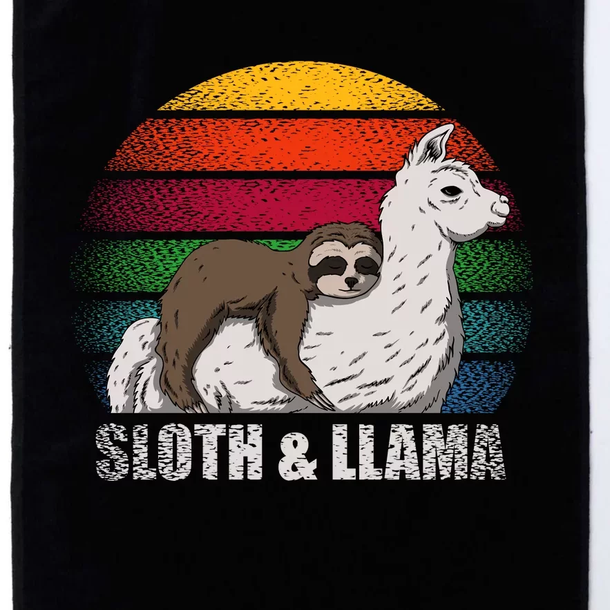 Sloth Riding LLAMA Platinum Collection Golf Towel