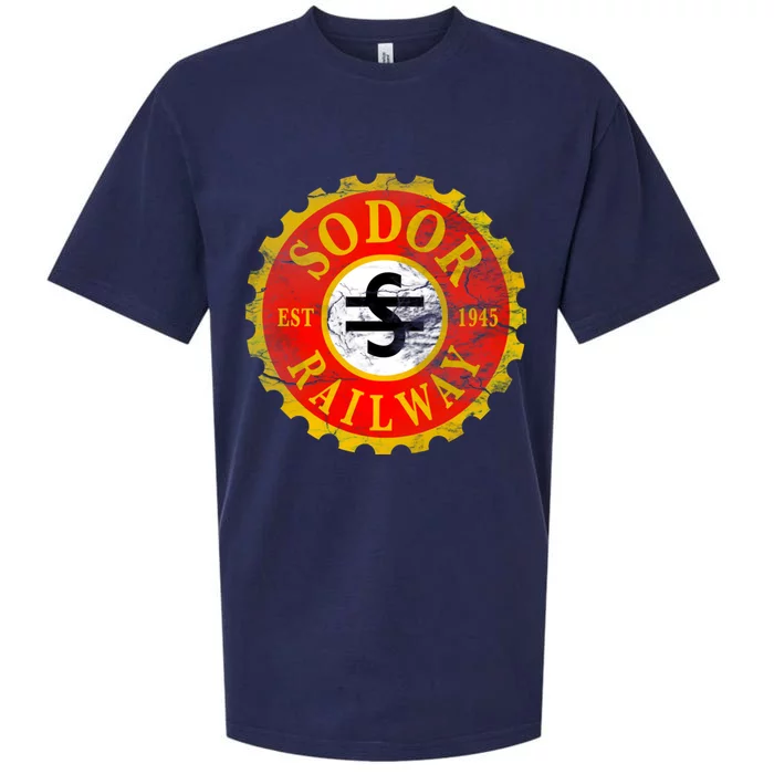 Sodor Railway Logo Distressed Sueded Cloud Jersey T-Shirt