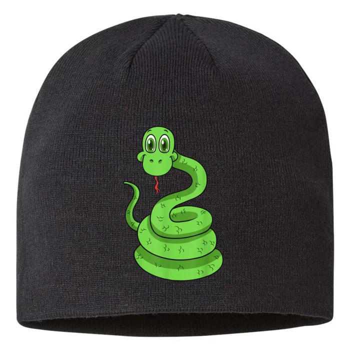 Snake Reptile Lovers Herpetologist Ophiologist Ophiology 8 1/2in Sustainable Knit Beanie