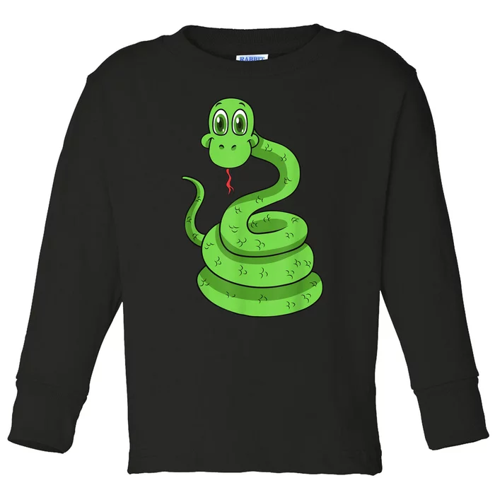 Snake Reptile Lovers Herpetologist Ophiologist Ophiology Toddler Long Sleeve Shirt