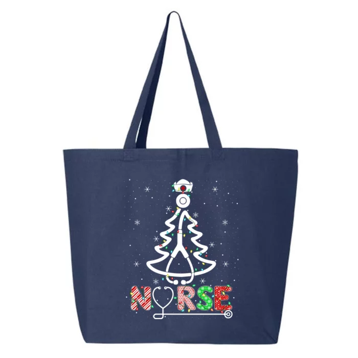 Stethoscope Rn Lpn Nursing Nurse Christmas Tree Gift 25L Jumbo Tote