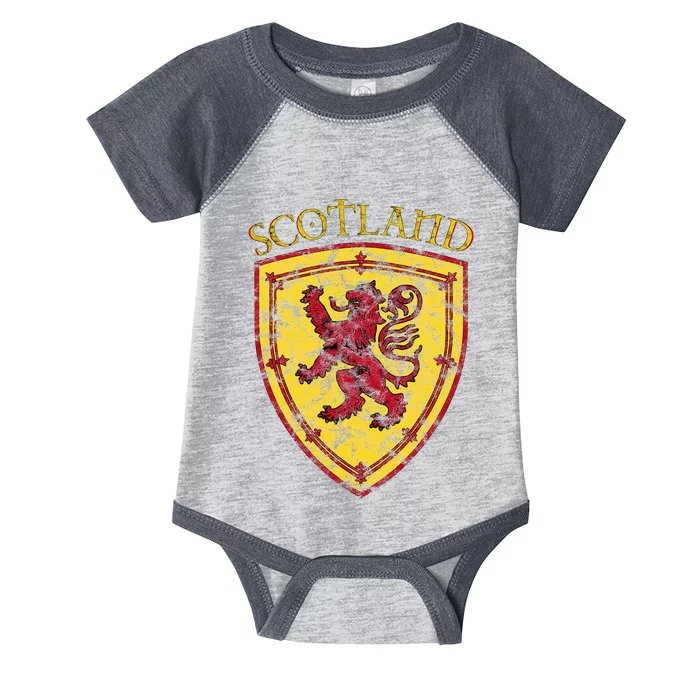 Scottish Rampant Lion Scotland Coat Of Arms Banner Infant Baby Jersey Bodysuit