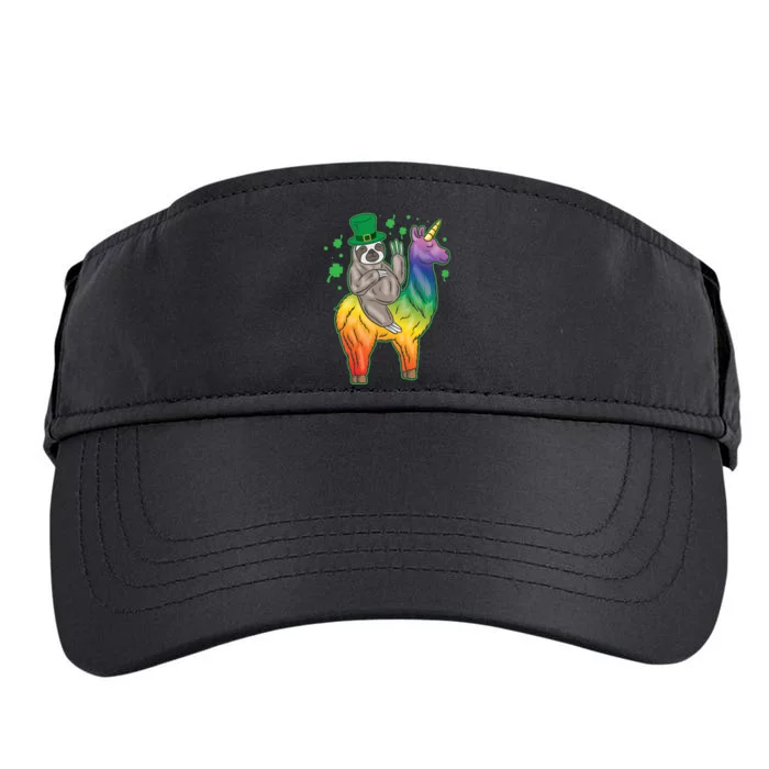 Sloth Rainbow Leprechaun Adult Drive Performance Visor