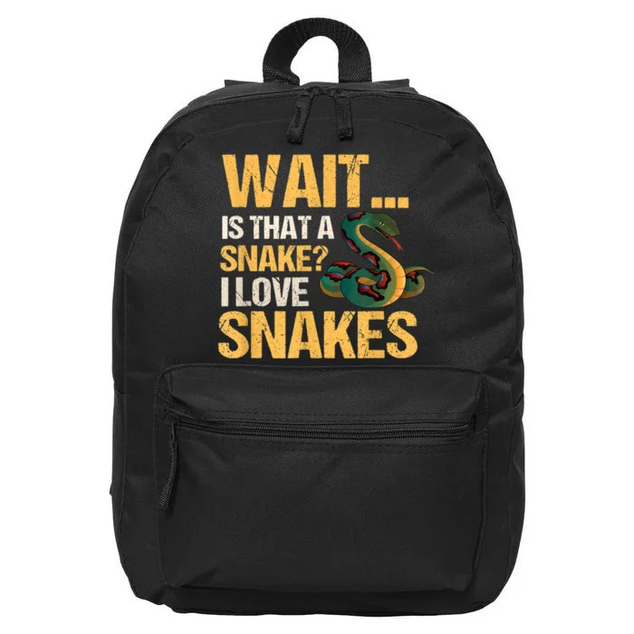 Snake Reptile Lovers Herpetologist Ophidiophilia 16 in Basic Backpack