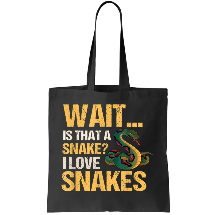 Snake Reptile Lovers Herpetologist Ophidiophilia Tote Bag