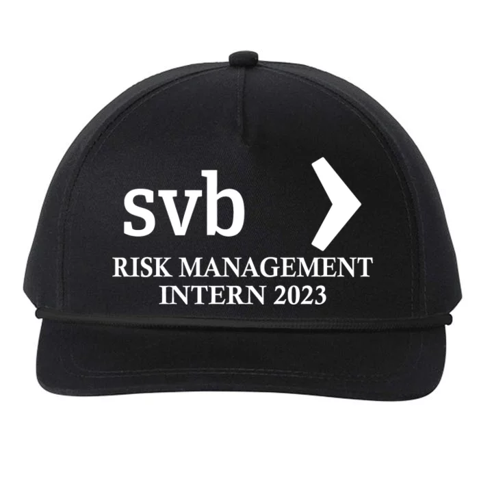 SVB Risk Management Intern Department Dept Team 2023 Snapback Five-Panel Rope Hat