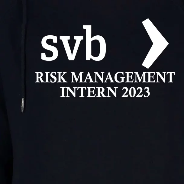 SVB Risk Management Intern Department Dept Team 2023 Womens Funnel Neck Pullover Hood