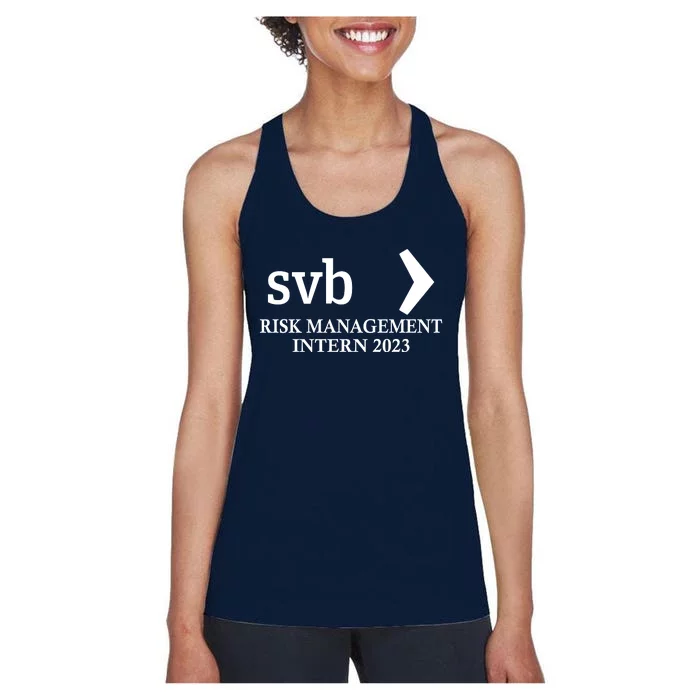 SVB Risk Management Intern Department Dept Team 2023 Women's Racerback Tank