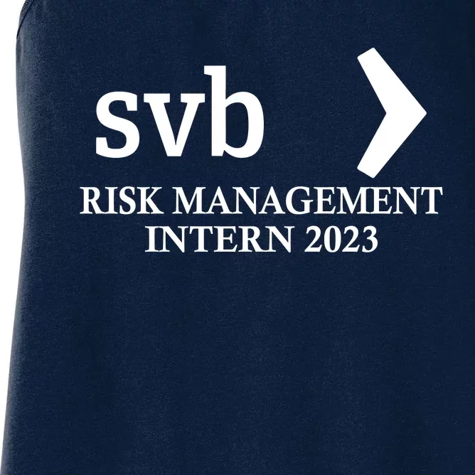 SVB Risk Management Intern Department Dept Team 2023 Women's Racerback Tank