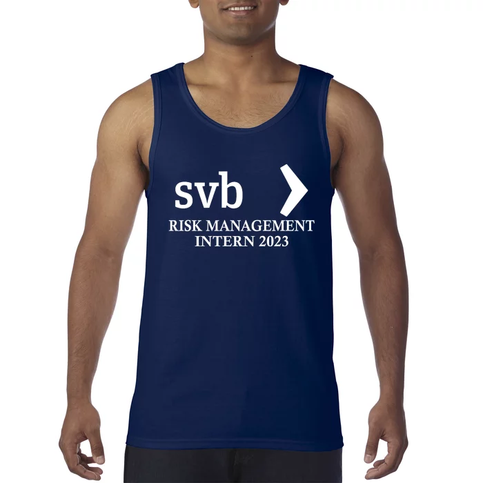 SVB Risk Management Intern Department Dept Team 2023 Tank Top