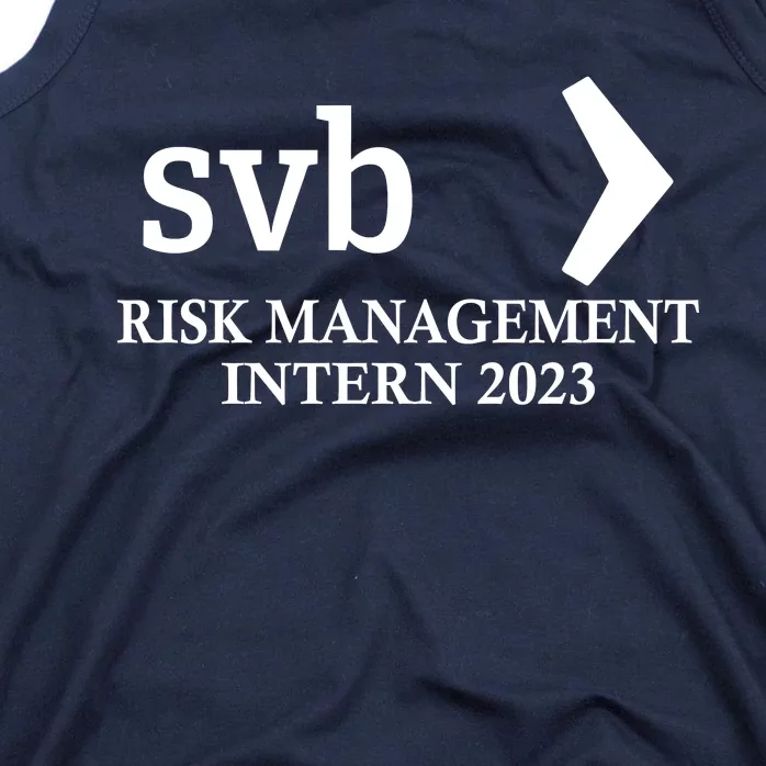 SVB Risk Management Intern Department Dept Team 2023 Tank Top