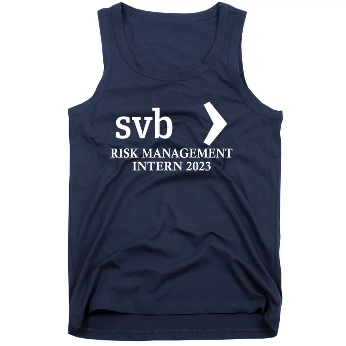 SVB Risk Management Intern Department Dept Team 2023 Tank Top