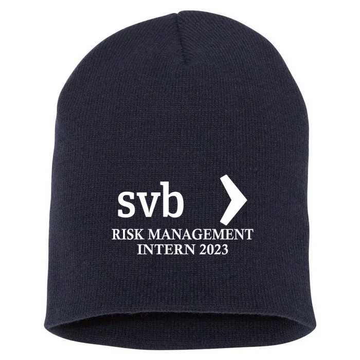 SVB Risk Management Intern Department Dept Team 2023 Short Acrylic Beanie