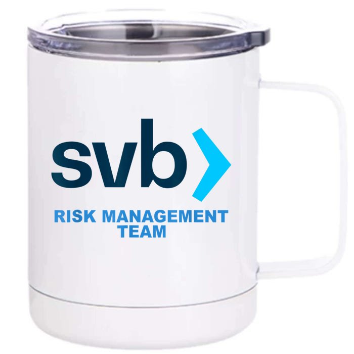 SVB Risk Management Team Funny Svb Front & Back 12oz Stainless Steel Tumbler Cup