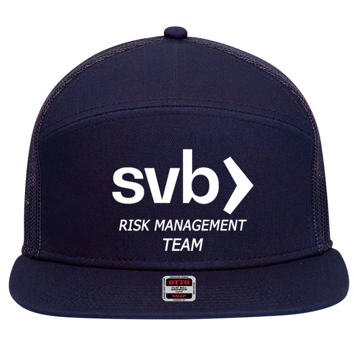 SVB Risk Management Team 7 Panel Mesh Trucker Snapback Hat