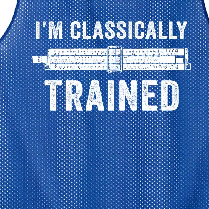 Slide Rule Mechanical Analog IM Classically Trained Gift Mesh Reversible Basketball Jersey Tank