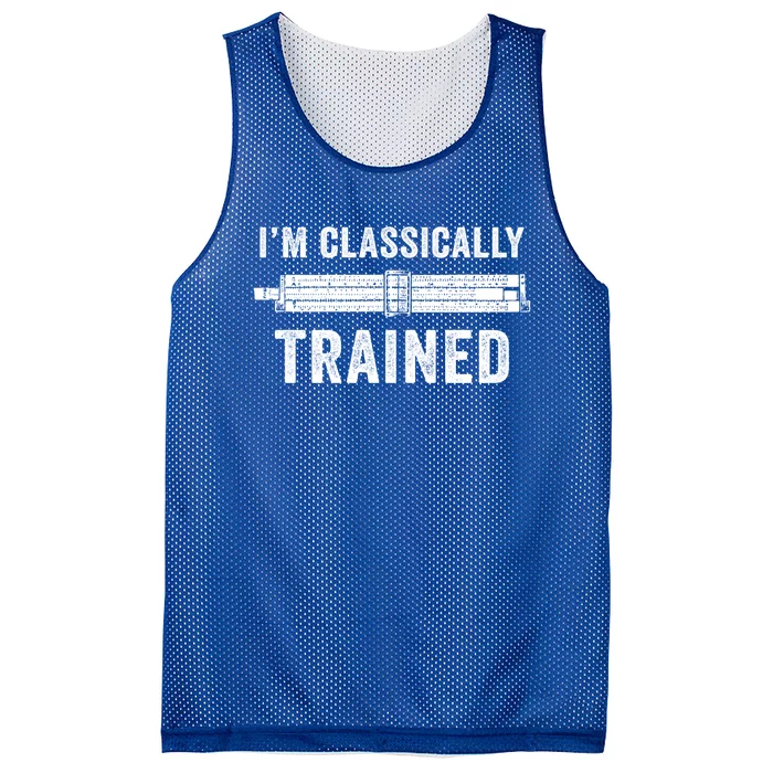 Slide Rule Mechanical Analog IM Classically Trained Gift Mesh Reversible Basketball Jersey Tank