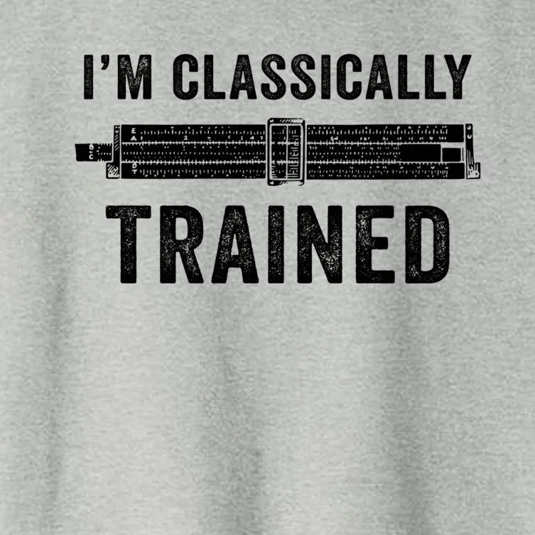 Slide Rule Mechanical Analog IM Classically Trained Gift Women's Crop Top Tee