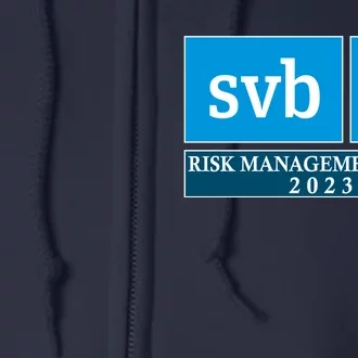 SVB Risk Management Dept. Department Team 2023 Full Zip Hoodie