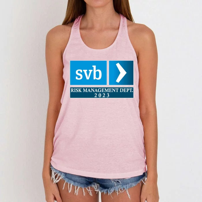 SVB Risk Management Dept. Department Team 2023 Women's Knotted Racerback Tank