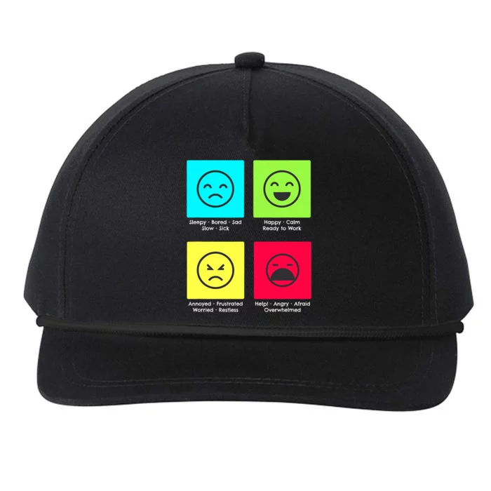 Self Regulation Mood With Autism Snapback Five-Panel Rope Hat