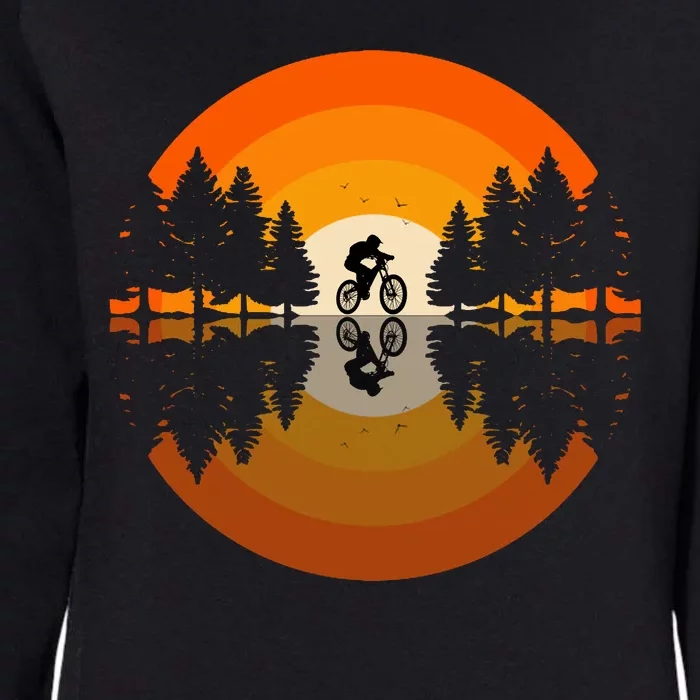 Sunset Retro Mountain Bike Sunset Retro Womens California Wash Sweatshirt