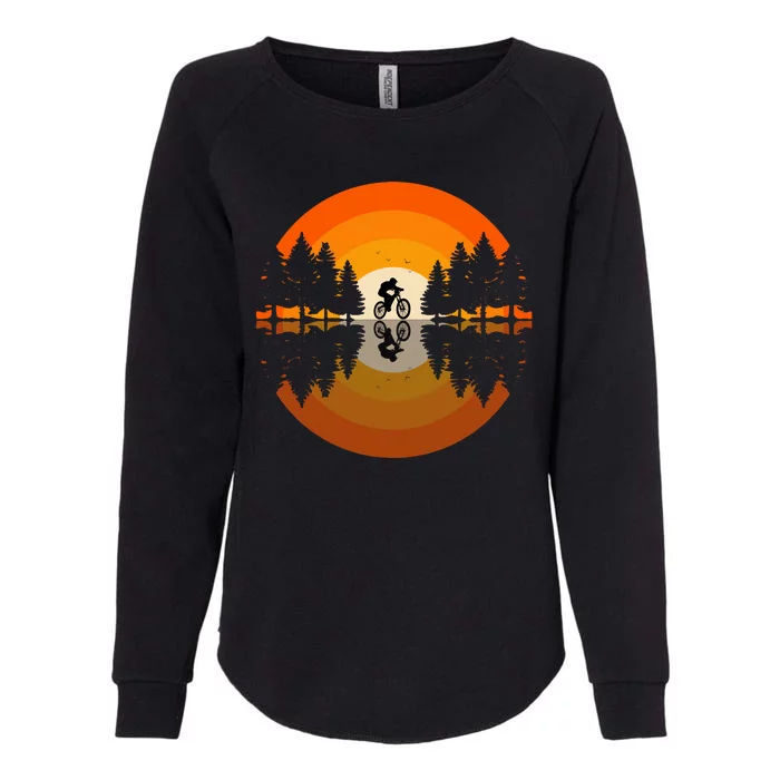 Sunset Retro Mountain Bike Sunset Retro Womens California Wash Sweatshirt