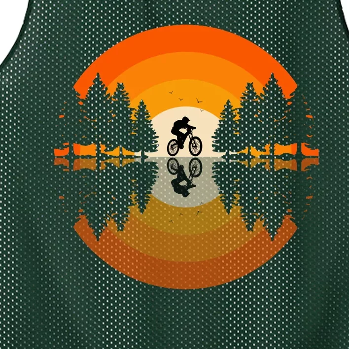 Sunset Retro Mountain Bike Sunset Retro Mesh Reversible Basketball Jersey Tank