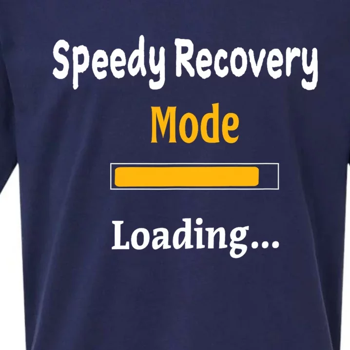 Speedy Recovery Mode Loading Get Well Soon Feel Better Sueded Cloud Jersey T-Shirt