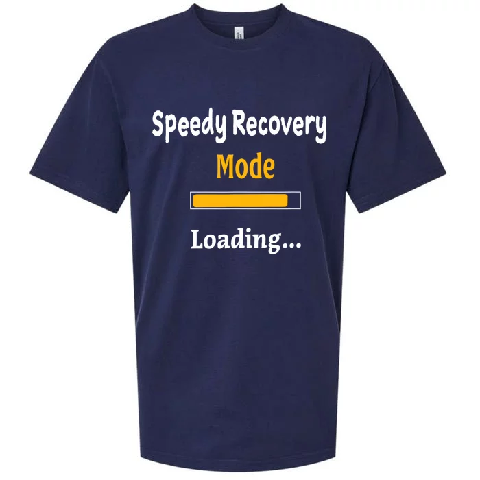 Speedy Recovery Mode Loading Get Well Soon Feel Better Sueded Cloud Jersey T-Shirt