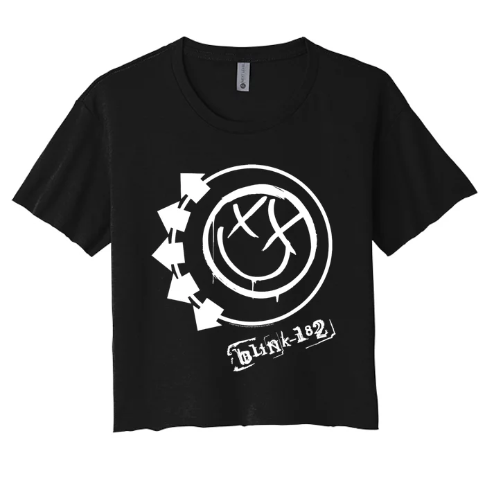 Smile Rock Music By Rock Off Women's Crop Top Tee