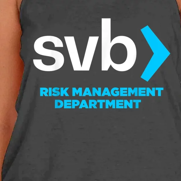 SVB Risk Management Team Svb Risk Management Department Women's Knotted Racerback Tank