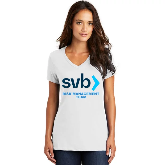 SVB Risk Management Team Svb Risk Management Department Women's V-Neck T-Shirt