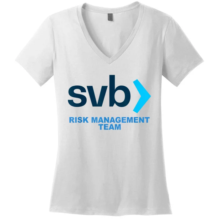 SVB Risk Management Team Svb Risk Management Department Women's V-Neck T-Shirt