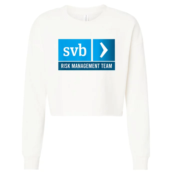 SVB Risk Management Team Svb Risk Management Department Cropped Pullover Crew