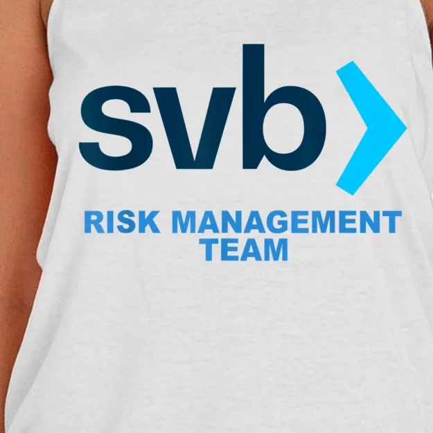 SVB Risk Management Team Svb Risk Management Department Women's Knotted Racerback Tank