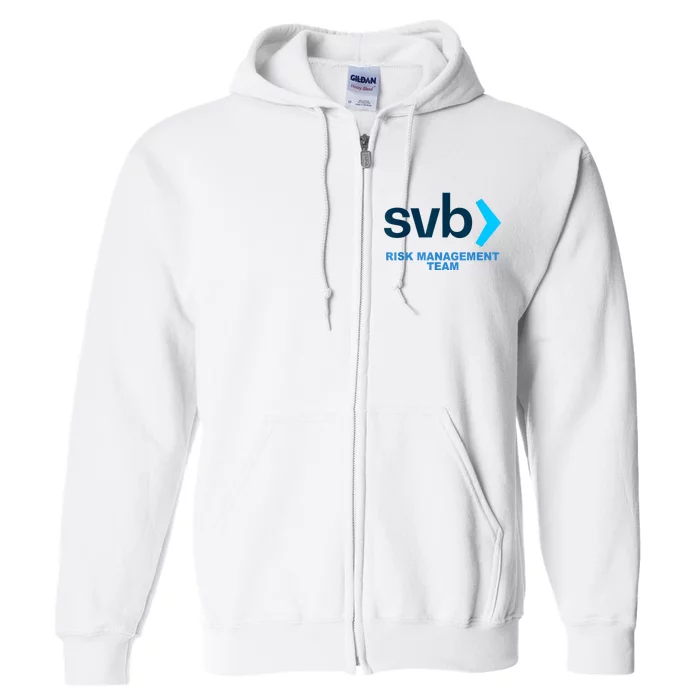 SVB Risk Management Team Svb Risk Management Department Full Zip Hoodie