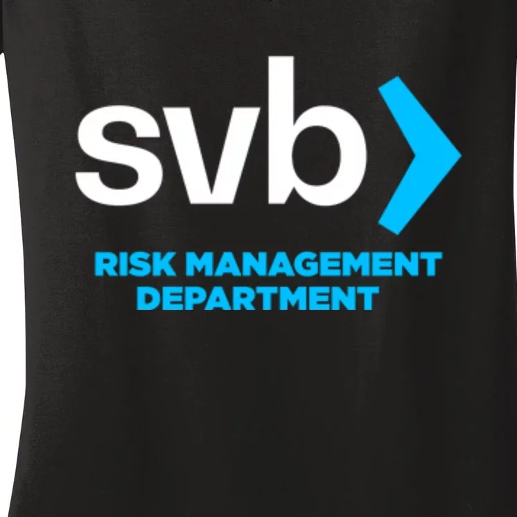 SVB Risk Management Team Svb Risk Management Department Women's V-Neck T-Shirt