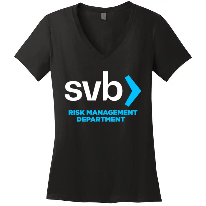 SVB Risk Management Team Svb Risk Management Department Women's V-Neck T-Shirt