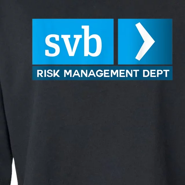 SVB Risk Management Team Svb Risk Management Department Cropped Pullover Crew